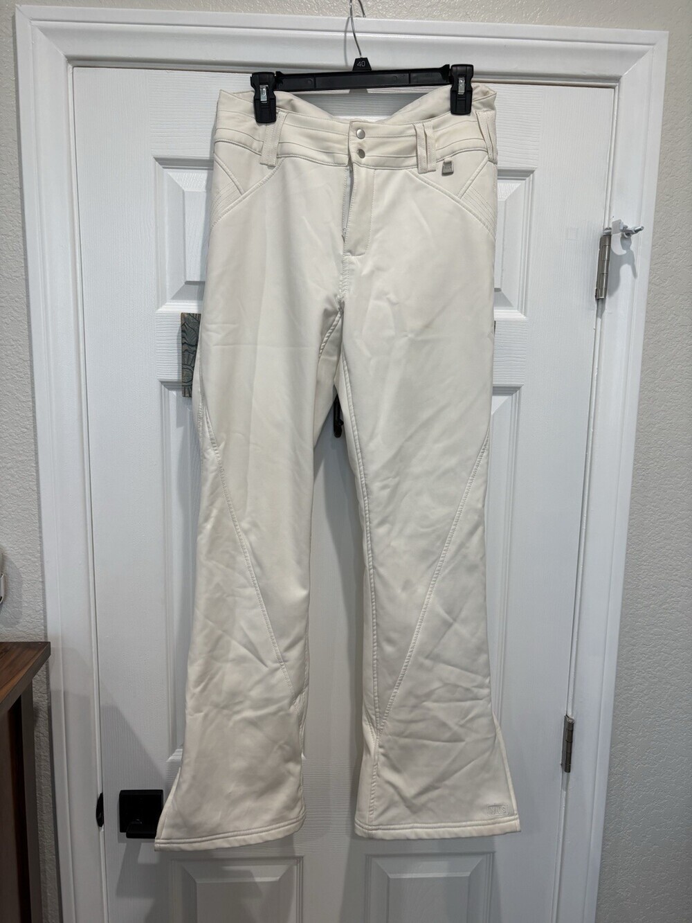 NILS Women’s Size 10 White Ski Snowboard Pants 20K Waterproof Insulated Winter